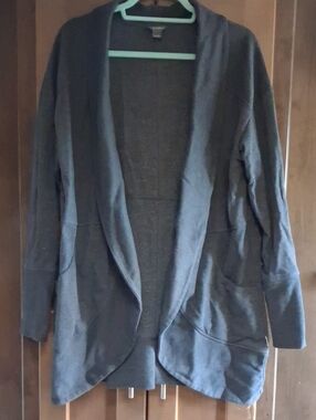 Women’s Open Front Grey Cardigan Sweater